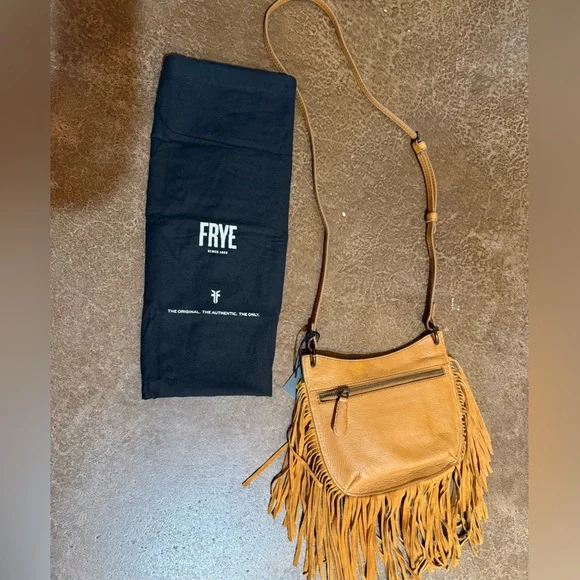 Frye Leather Crossbody with Fringe - Picture 3 of 3
